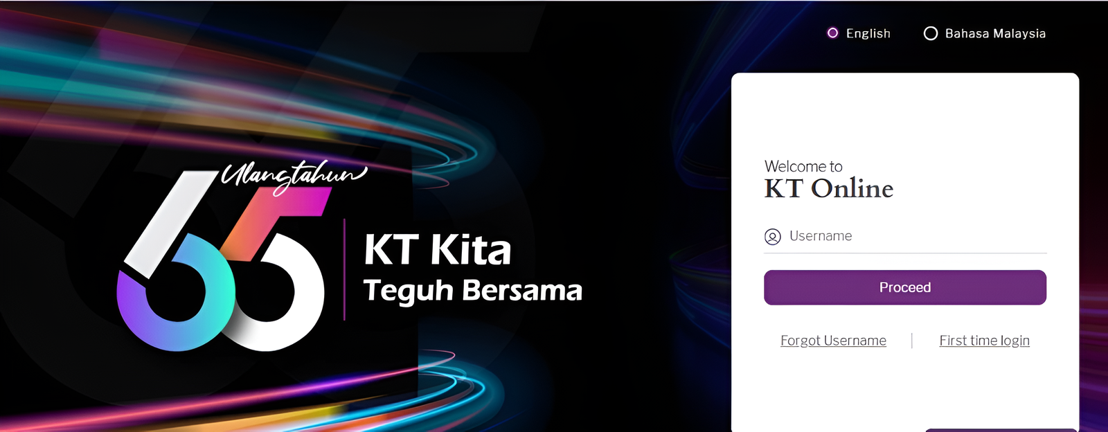 KT Online Pergi ke Halaman Log Masuk