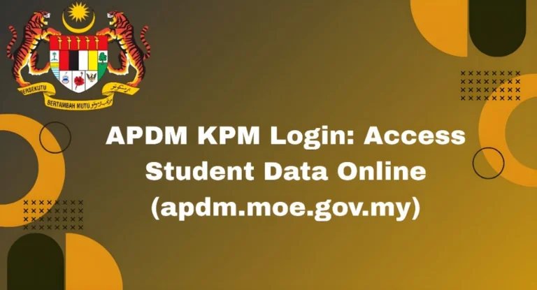 APDM KPM Login Access Student Data Online (apdm.moe.gov.my)
