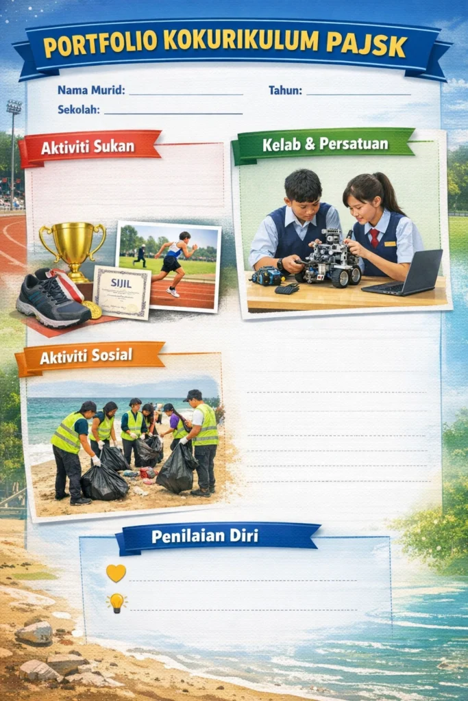 Contoh & Template Portofolio Kokurikulum PAJSK