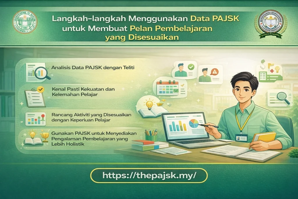 Langkah-langkah Menggunakan Data PAJSK untuk Membuat Pelan Pembelajaran yang Disesuaikan