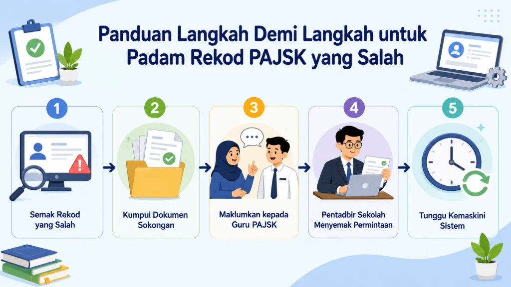 Panduan Langkah Demi Langkah untuk Padam Rekod PAJSK yang Salah