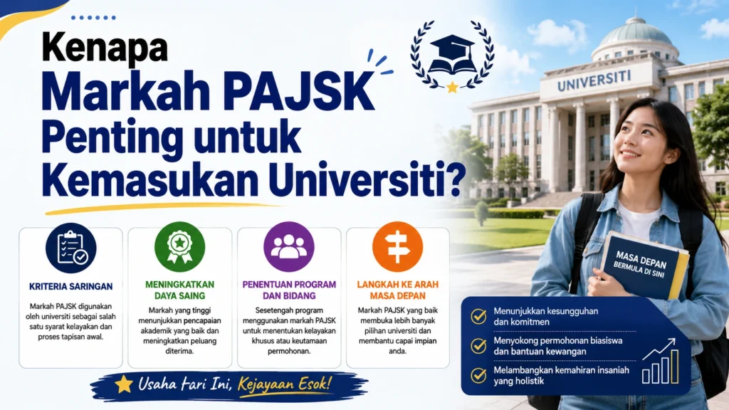 Kenapa Markah PAJSK Penting untuk Kemasukan Universiti
