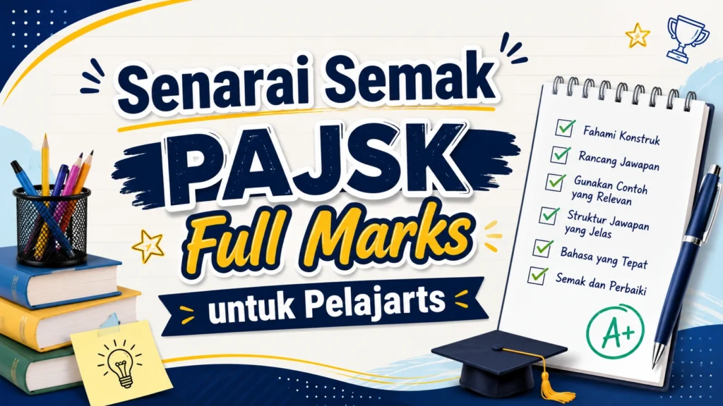 Senarai Semak PAJSK Full Marks untuk Pelajar