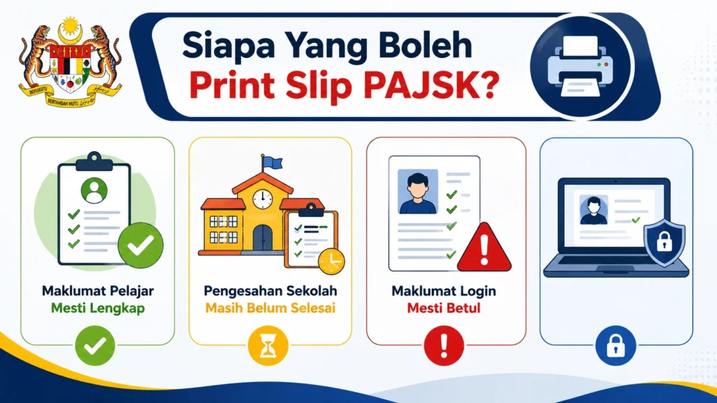 Siapa Yang Boleh Print Slip PAJSK